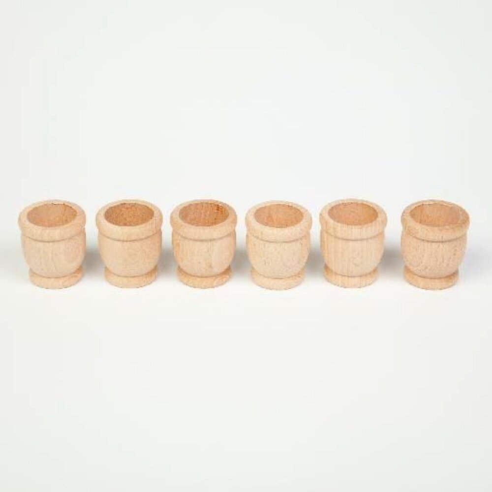 NWT Grapat Wooden Toys Natural Mates Set of 6